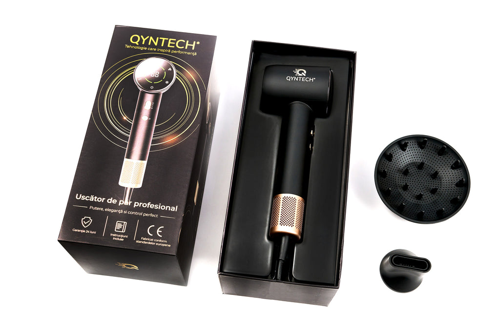 Uscător de păr profesional QYNTECH®, 110000 RPM