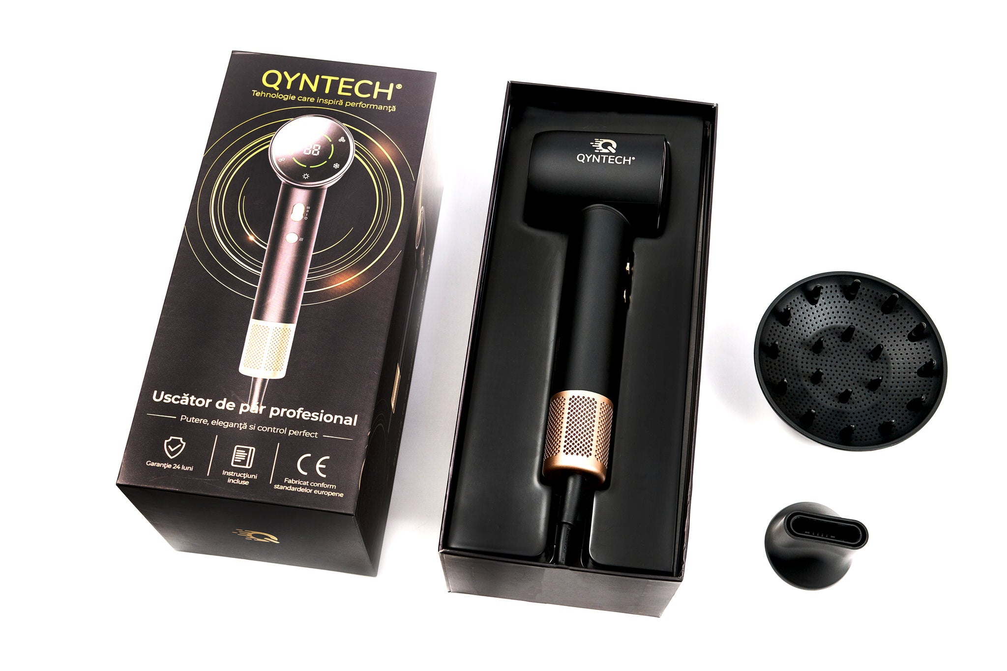 Uscător de păr profesional QYNTECH®, 110000 RPM